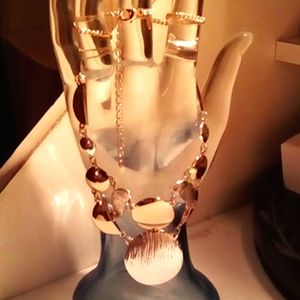Gold and silver tone NWT necklace